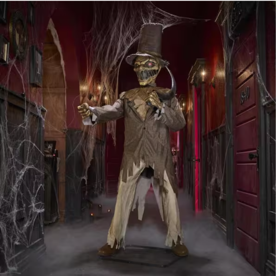 6.5 FT Animated Soul Slasher Halloween Decoration – Grave & Bones LED Animatronic
