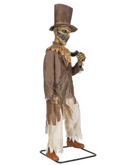 6.5 FT Animated Soul Slasher Halloween Decoration – Grave & Bones LED Animatronic