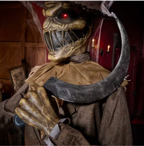 6.5 FT Animated Soul Slasher Halloween Decoration – Grave & Bones LED Animatronic