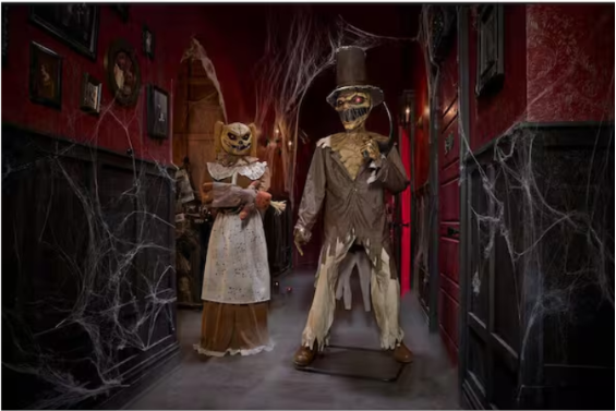 6.5 FT Animated Soul Slasher Halloween Decoration – Grave & Bones LED Animatronic